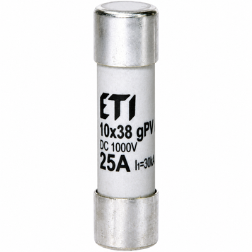 Запобіжник ETI CH 10x38 gPV 25A 1000V DC (30kA) 2625139 фото