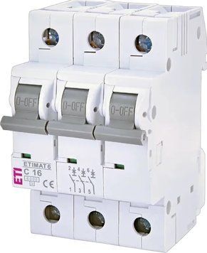 Автоматичний вимикач AC ETI ETIMAT 6 3P 16A 400V 2145516 фото