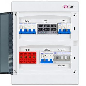Щит захисту по змінному струму TOMZN 3 фази AC IP40 63А для інверторів до 40 кВт з ручним перемикачем щит.13 фото