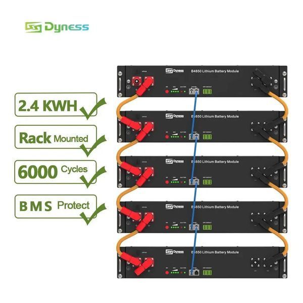 Акумуляторна батарея DYNESS B4850 48V, 50Ah, LiFePo4, 2.4kWh акум.3 фото