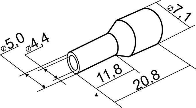Наконечники трубчасті НТ 10,0-12 зелені (100шт) АСКО-УКРЕМ A0060010099 фото