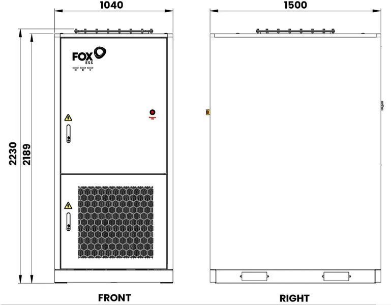 Система накопичення енергії FoxESS T-MAX Plus 241 kWh (125 kW AC, LiFePO4, C&I ESS) бат.44 фото