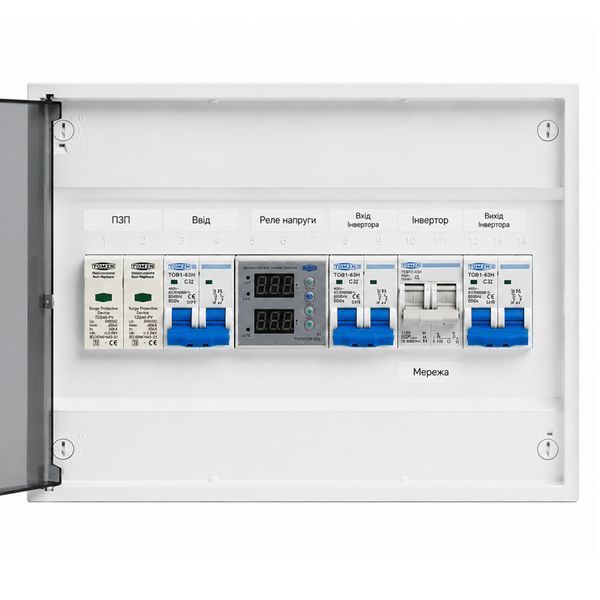 Щит захисту по змінному струму TOMZN 1 фаза AC IP65 32А щит.50 фото