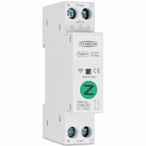 Автоматичний вимикач AC SmartLife 1 P 63A 400V Zigbee енергомір, моніторинг, реле з таймером, MCB, із захистом авт.68 фото
