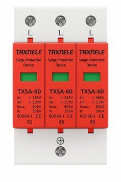 Пристрій захисту від перенапруги AC TAXNELE TXSA-60 3Р 30kA-60kA 385V бл-з.5 фото