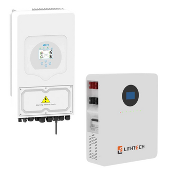 Комплект: акумуляторна батарея Lithtech TR4000WX SMART&nbsp;+ гібридний низьковольтний інвертор Deye SUN-6K-SG03LP1-EU 6 кВт 1 фаза арт.689 фото