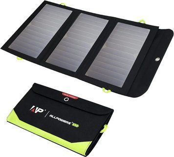 Сонячна панель ALLPOWERS SP-002 21W з павербанком 10000mAh (AP-SP-002-BLA) арт.232 фото