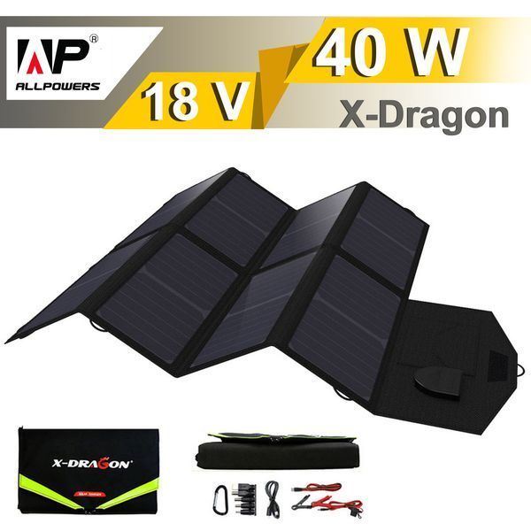 Сонячна панель Allpowers X-Dragon 18V 40W (XD-SP18V40W) арт.233 фото