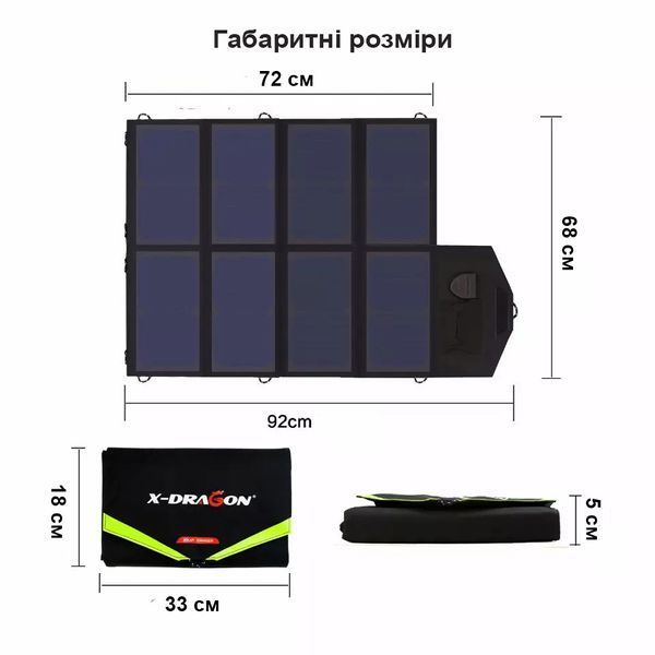 Сонячна панель Allpowers X-Dragon 18V 40W (XD-SP18V40W) арт.233 фото