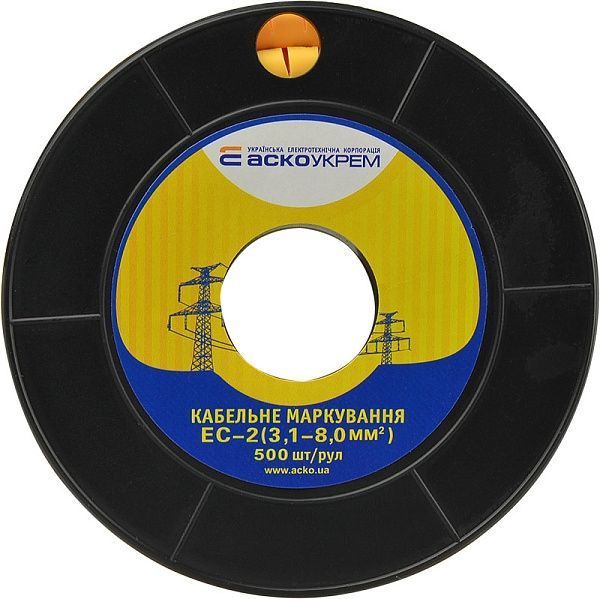Кабельне маркування EC-2 3,1-8,0 мм&sup2; "6" A0150080038 фото