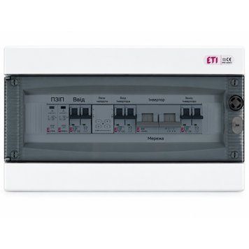 Щит захисту по змінному струму ETI 1 фаза AC IP40 63А для інверторів до 12 кВт щит.59 фото