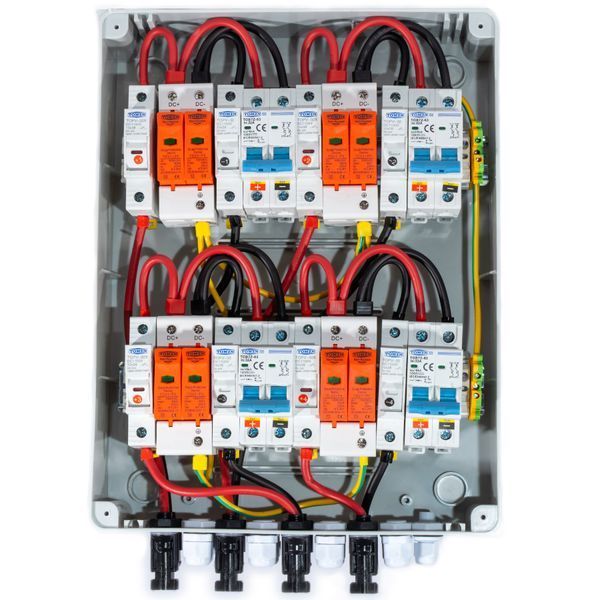 Щит захисту сонячних панелей TOMZN DC 4 MPPT 4 стрінги IP65 32А щит.46 фото