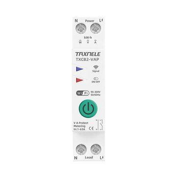 Автоматичний вимикач AC TAXNELE TXCB2-VAP 1P+N 63A 220V WiFi Smart Switch з лічильником електроенергії авт.7 фото