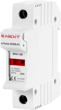 Тримач запобіжників AC ENEXT e.fuse.1038.h1 1P 500V i0300001 фото