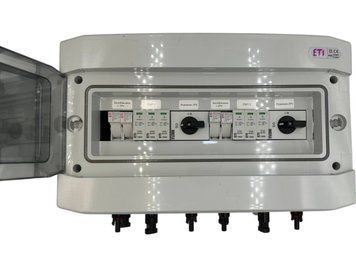 Щит захисту сонячних панелей ETI DC 2 MPPT 2 стрінги IP65 25А щит.70 фото