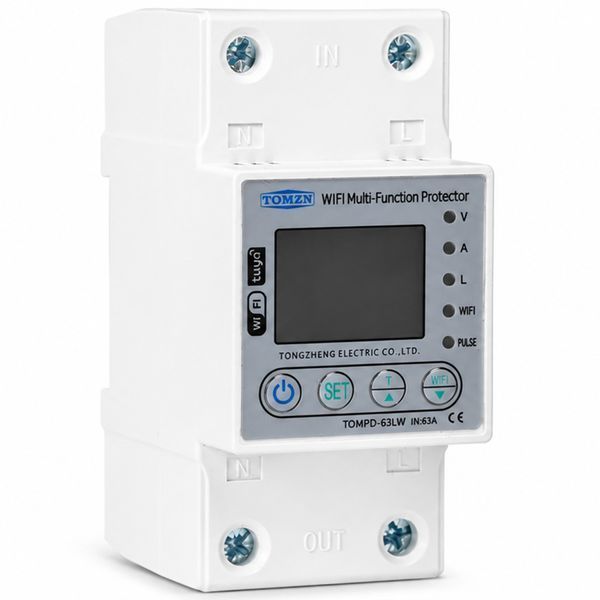 Реле напруги AC TOMZN TOMPD-63L 1Р 63A 220V (без WIFI) авт.22 фото