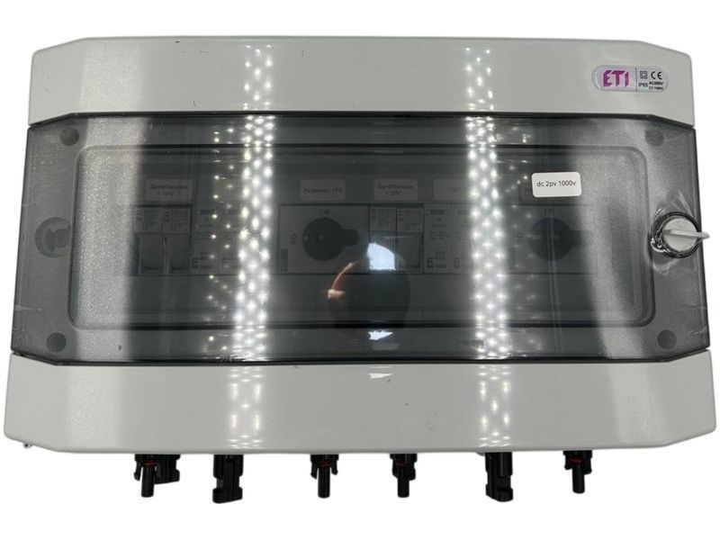 Щит захисту сонячних панелей ETI DC 2 MPPT 2 стрінги IP65 25А щит.70 фото