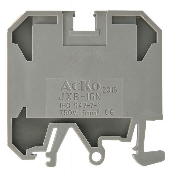 Набірна клемна колодка на DIN-рейку АСКО-УКРЕМ JXB 16/35 без кришки A0130010005 фото